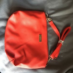 BCBG Paris Red Leather Crossbody bag